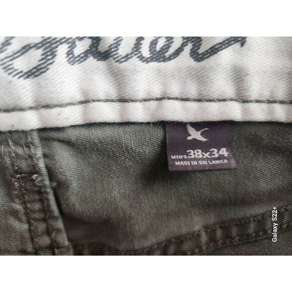 P32  Eddie Bauer Legandwash Sage green twill pants - Picture 2 of 7